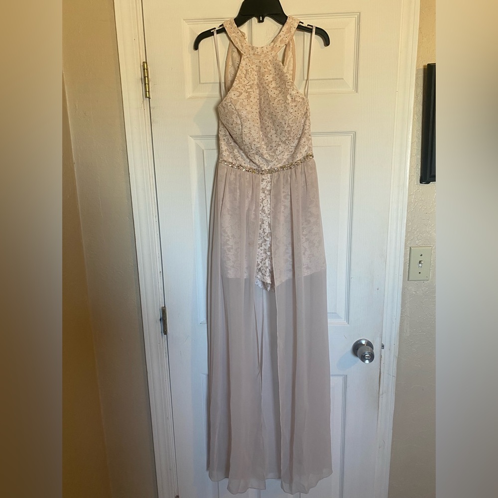 CREAM ROMPER DRESS